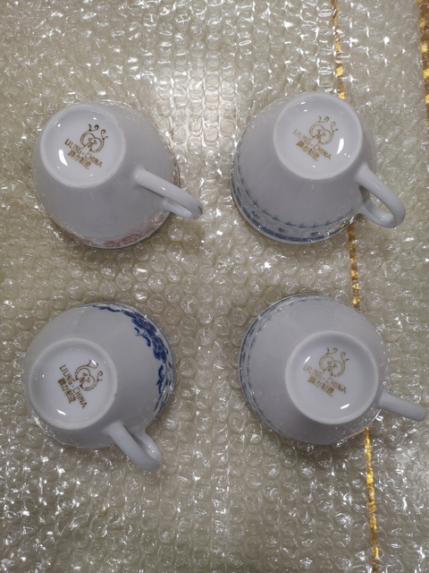 古玩陶瓷花卉紋青花杯拍賣,當前價格220元