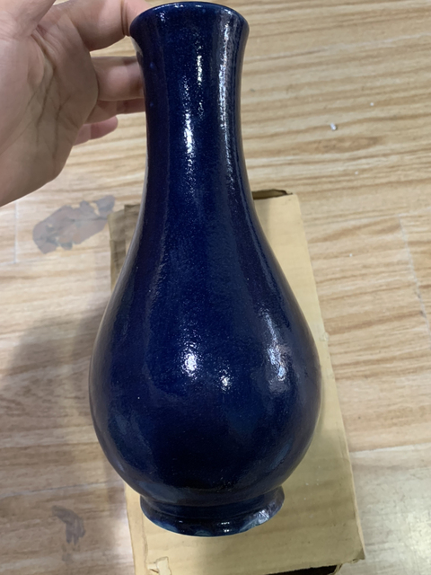 古玩陶瓷均藍釉瓶 類似的 不是圖片這只拍賣,當前價格269元