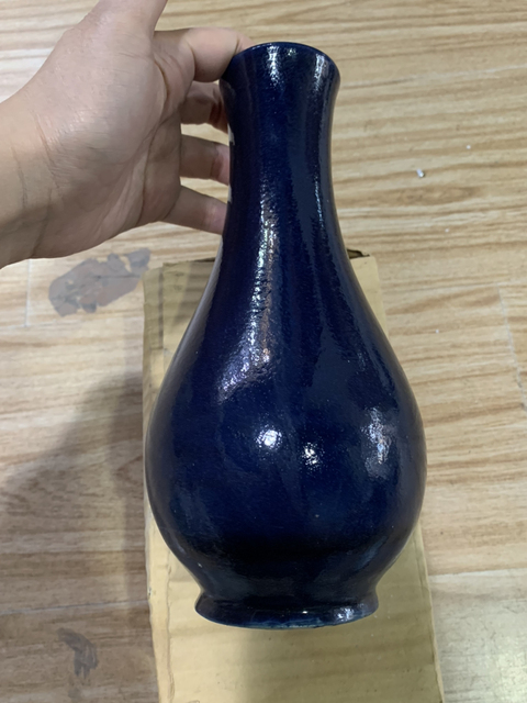 古玩陶瓷均藍釉瓶 類似的 不是圖片這只拍賣,當前價格269元
