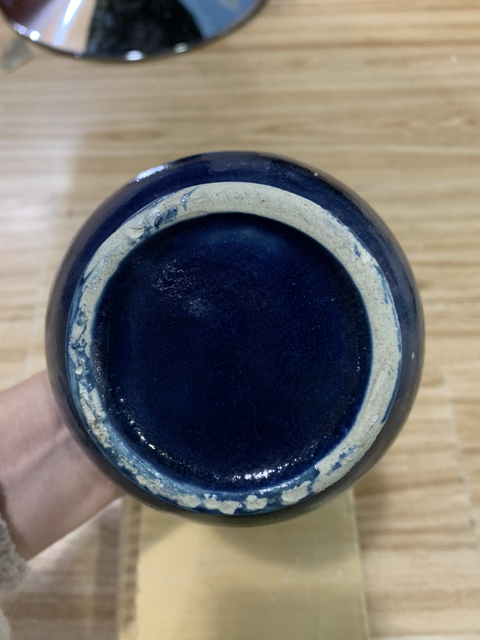 古玩陶瓷均藍釉瓶 類似的 不是圖片這只拍賣,當前價格269元