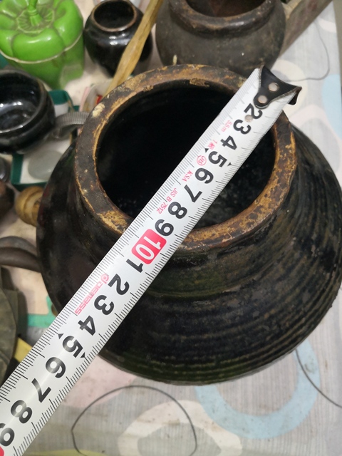古玩陶瓷元明時期山西地區燒制黑釉罐拍賣，當前價格1200元