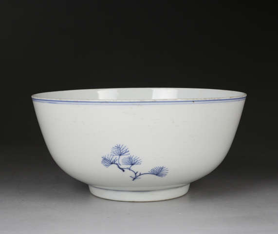 古玩陶瓷清晚·青花松樹(shù)紋碗拍賣(mài),當(dāng)前價(jià)格2219元