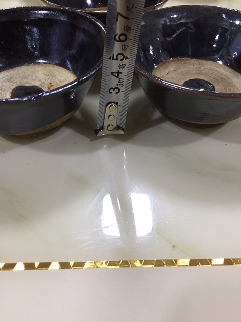 古玩陶瓷黑釉碗一組拍賣，當前價格260元