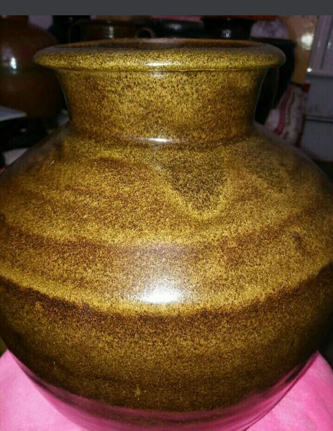 古玩陶瓷清代，磁州窯，醬褐釉大瓶。拍賣，當(dāng)前價(jià)格777元