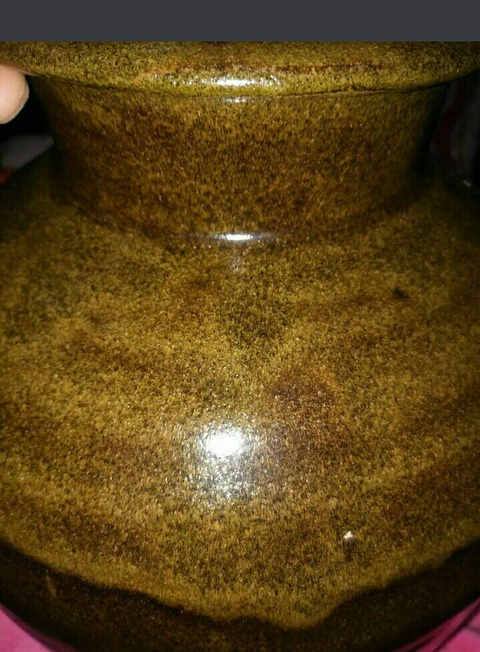 古玩陶瓷清代，磁州窯，醬褐釉大瓶。拍賣，當(dāng)前價(jià)格777元