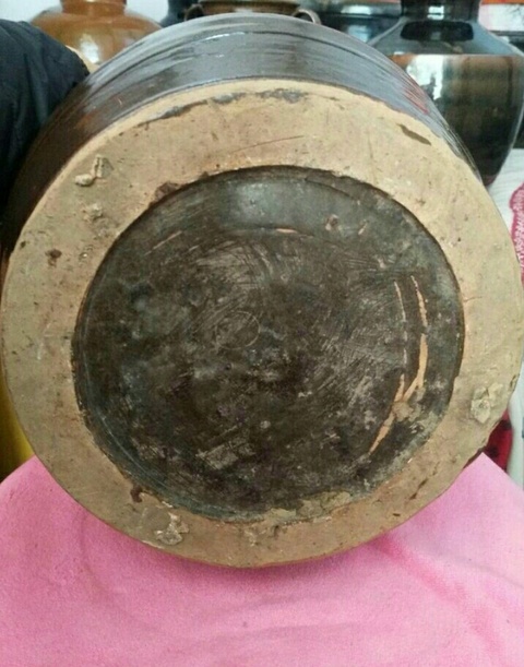 古玩陶瓷清代，磁州窯，醬褐釉大瓶。拍賣，當(dāng)前價(jià)格777元