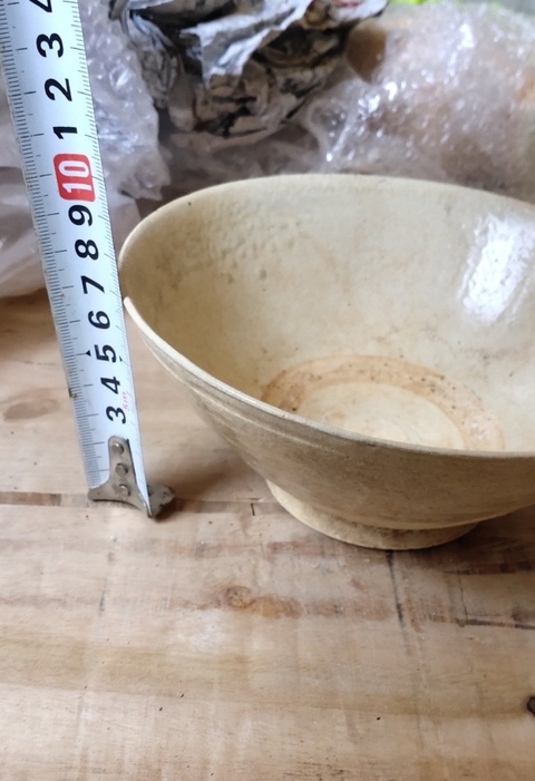 古玩陶瓷澀圈圈足碗拍賣,當前價格450元