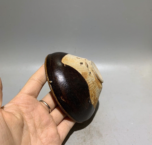 古玩陶瓷醬釉盞拍賣,當前價格999元