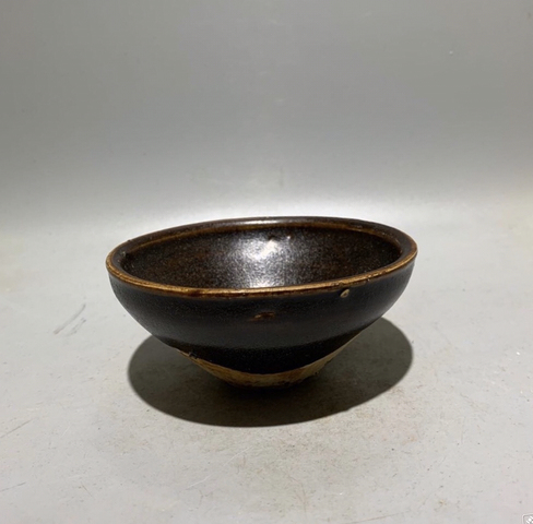 古玩陶瓷醬釉盞拍賣,當前價格999元