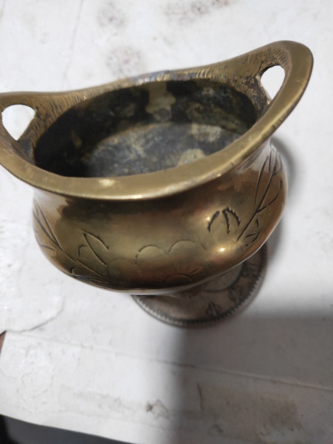 古玩銅器小琴爐,文房用品拍賣,當前價格780元