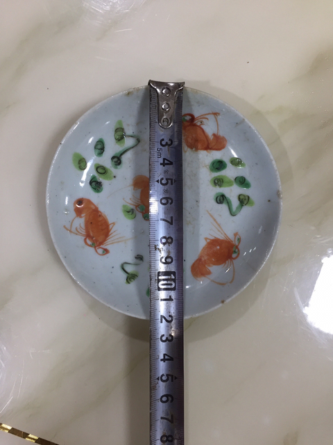 古玩陶瓷清末民國彩繪盤拍賣,當前價格160元