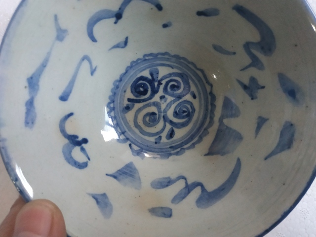 古玩陶瓷花鳥紋青花碗拍賣，當前價格288元