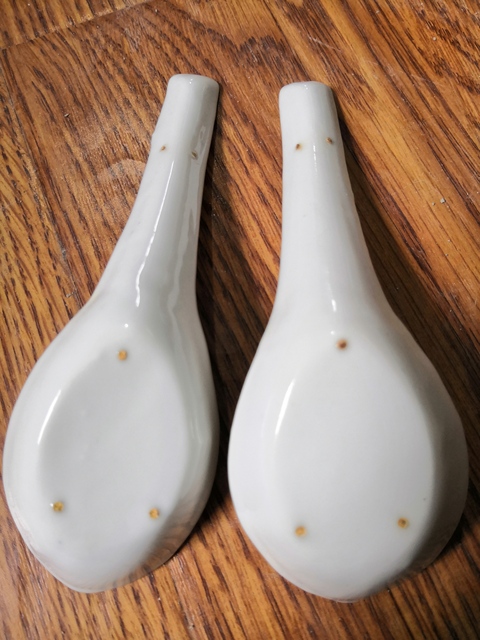 古玩陶瓷創匯時期風格青花玲瓏勺子拍賣,當前價格300元