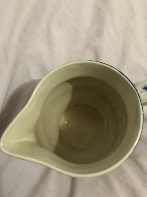 古玩陶瓷清末民初時期青花山水樓閣紋杯拍賣，當前價格3800元