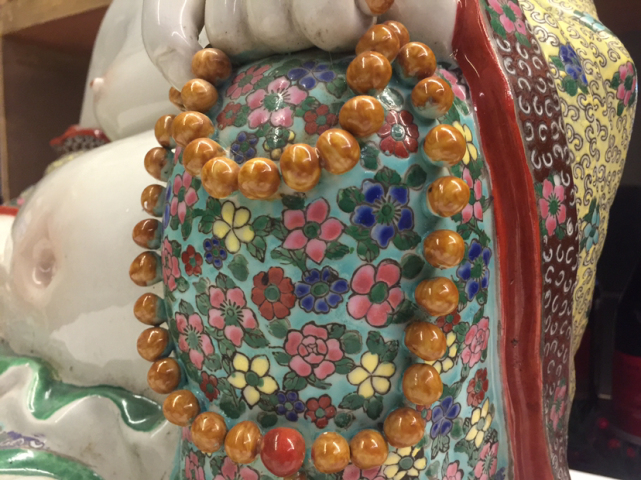 古玩陶瓷粉彩彌勒佛拍賣，當前價格8800元