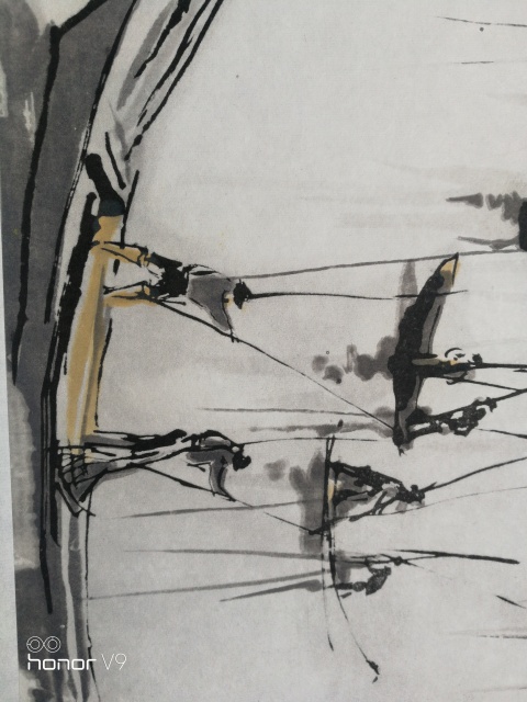 古玩字畫吳冠中版畫拍賣，當前價格15000元