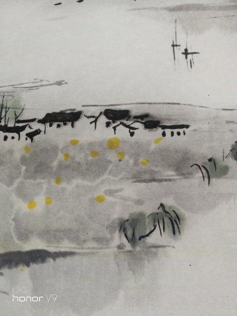 古玩字畫吳冠中版畫拍賣，當前價格15000元