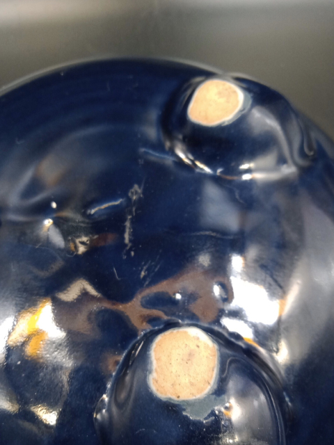 古玩陶瓷藍釉三足爐拍賣，當前價格6000元