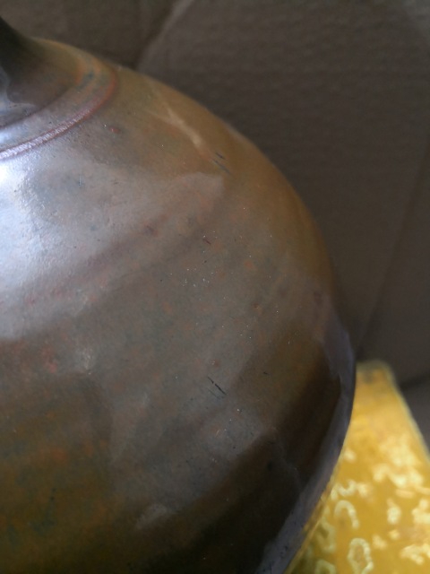 古玩陶瓷醬釉瓶拍賣，當前價格17000元