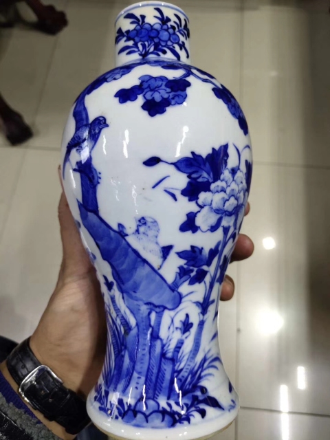 古玩陶瓷青花花鳥紋瓶拍賣，當前價格8800元