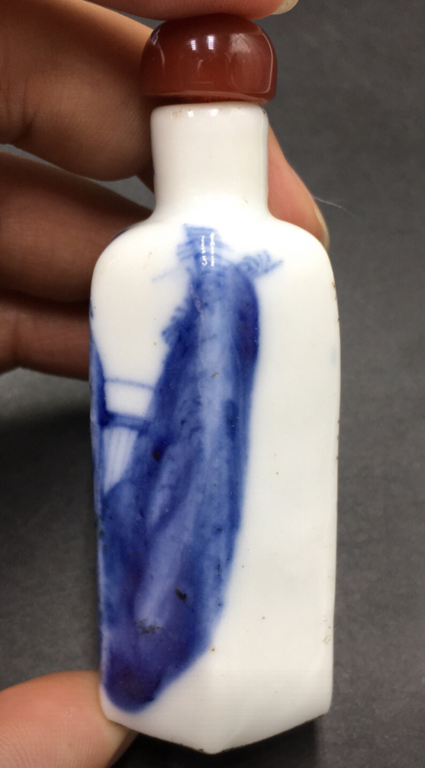 古玩陶瓷青花鼻煙壺拍賣，當前價格7100元