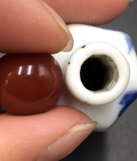 古玩陶瓷青花鼻煙壺拍賣，當前價格7100元