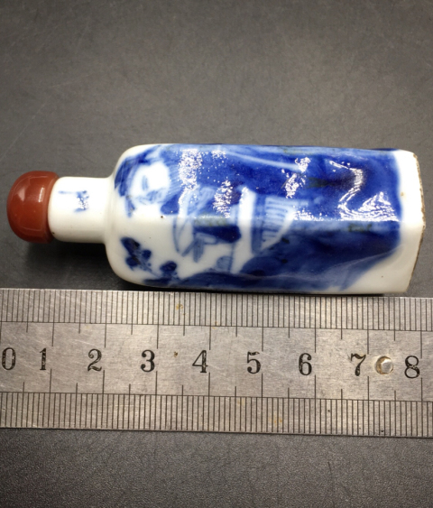 古玩陶瓷青花鼻煙壺拍賣，當前價格7100元