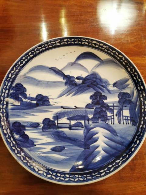 古玩陶瓷青花盤拍賣，當前價格15800元