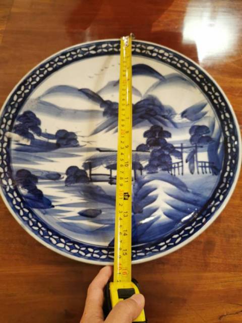 古玩陶瓷青花盤拍賣，當前價格15800元