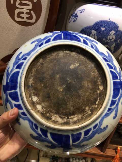 古玩陶瓷青花龍馬盤拍賣，當前價格18800元