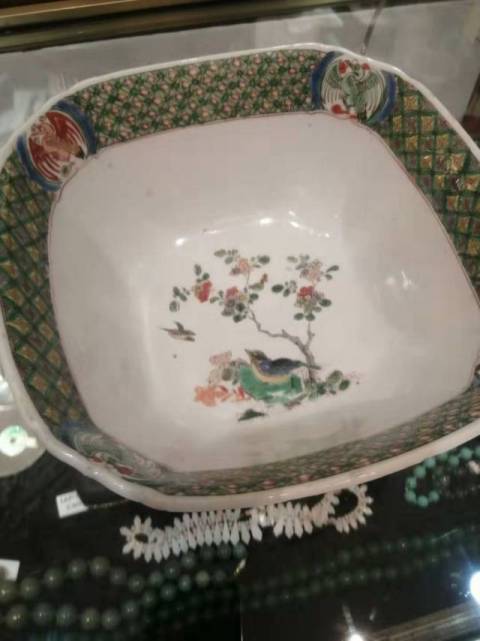 古玩陶瓷清康熙五彩人物紋方碗拍賣，當前價格19800元