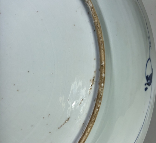 古玩陶瓷青花纏枝花卉紋大盤拍賣，當前價格21800元