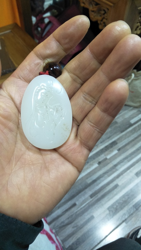 古玩玉器觀音牌子拍賣，當(dāng)前價格2000元