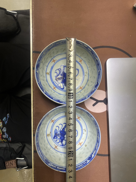 古玩陶瓷玲瓏瓷青花碗拍賣，當前價格2000元