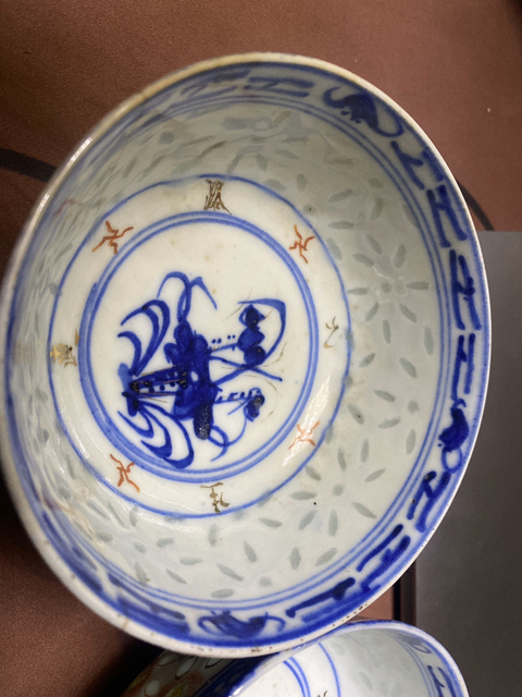 古玩陶瓷玲瓏瓷青花碗拍賣，當前價格2000元