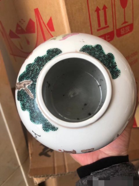 古玩陶瓷粉彩人物罐拍賣，當前價格11000元