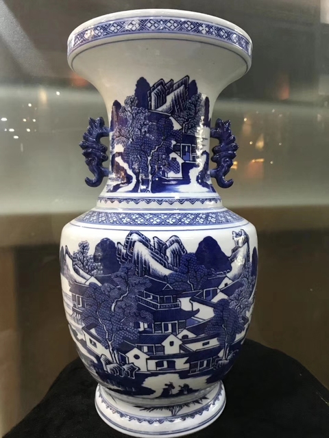 古玩陶瓷青花瓶拍賣，當前價格19000元