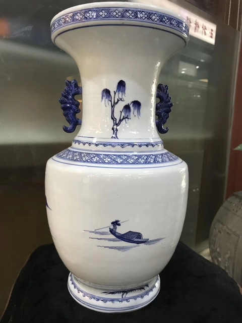 古玩陶瓷青花瓶拍賣，當前價格19000元