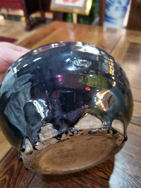 古玩陶瓷黑釉瓶拍賣，當前價格2000元