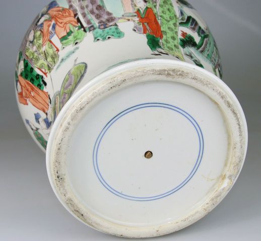 古玩陶瓷五彩人物故事紋將軍罐拍賣，當(dāng)前價格19000元