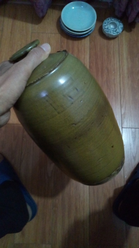 古玩陶瓷茶葉末釉瓶拍賣，當前價格7000元