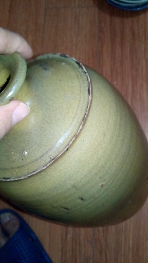 古玩陶瓷茶葉末釉瓶拍賣，當前價格7000元