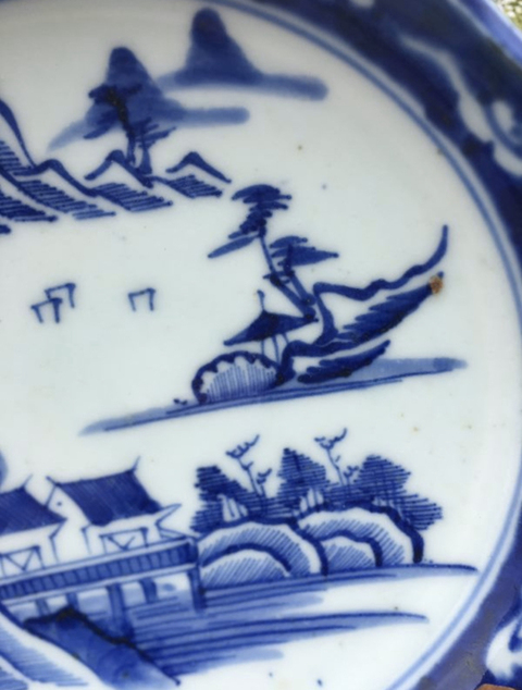 古玩陶瓷青花盤拍賣，當前價格2500元