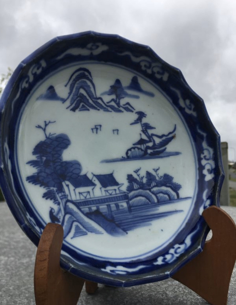 古玩陶瓷青花盤拍賣，當前價格2500元
