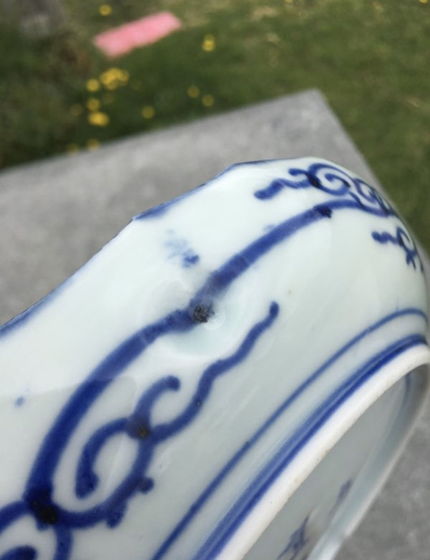 古玩陶瓷青花盤拍賣，當前價格2500元