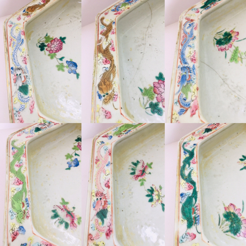 古玩陶瓷(繪畫精品)粉彩六彩龍紋六角八寶花卉大盆拍賣,當(dāng)前價(jià)格0元