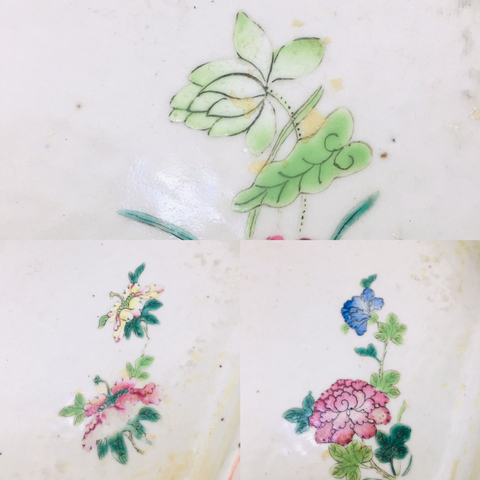 古玩陶瓷(繪畫精品)粉彩六彩龍紋六角八寶花卉大盆拍賣,當(dāng)前價(jià)格0元