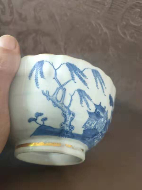 古玩陶瓷樓臺亭閣山水紋青花碗拍賣，當前價格11000元