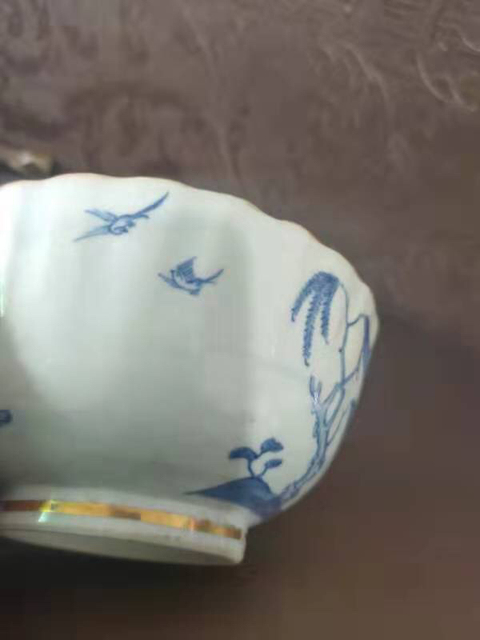 古玩陶瓷樓臺亭閣山水紋青花碗拍賣，當前價格11000元