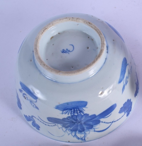 古玩陶瓷青花滿池嬌紋碗拍賣，當前價格8800元